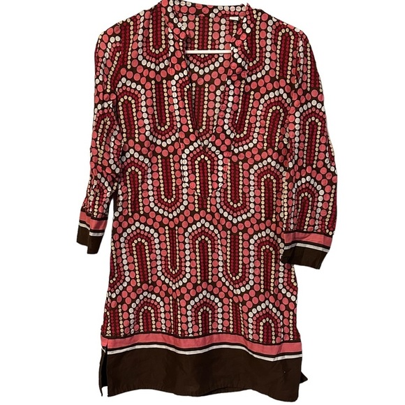 New York & Company Polka Dot‎ Notch Neck Dress Small - Picture 1 of 7